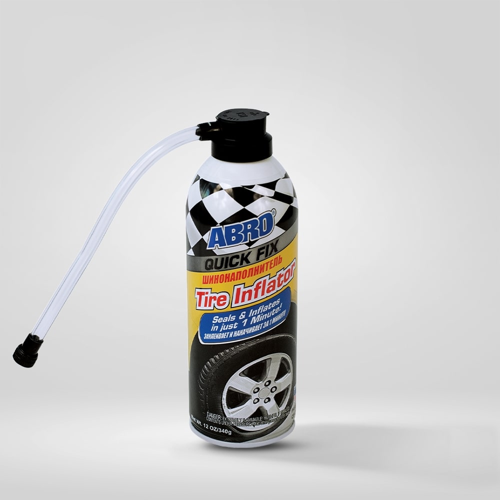 QUICK FIX TIRE INFLATOR W/7INCH HOSE - ABRO EGYPT